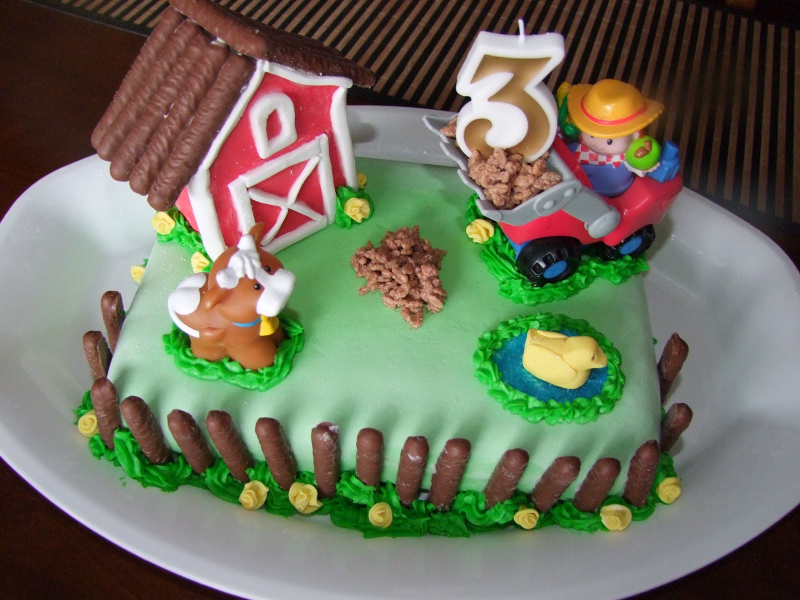 Kids Farm Birthday Cake