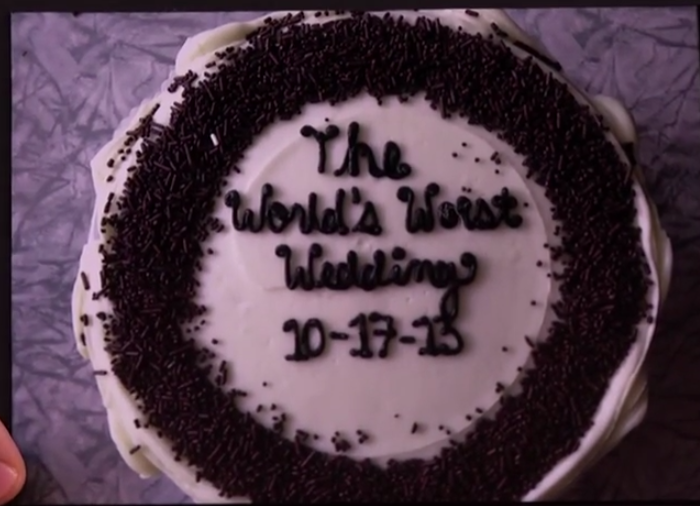 Kristen Bell and Dax Wedding Cake