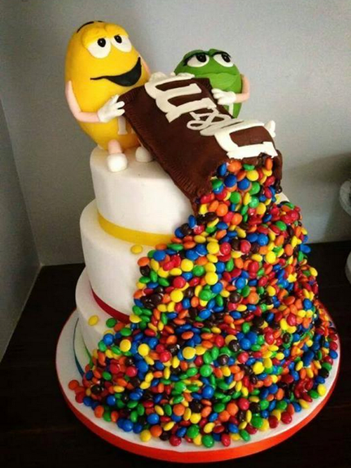M Birthday Cake Idea