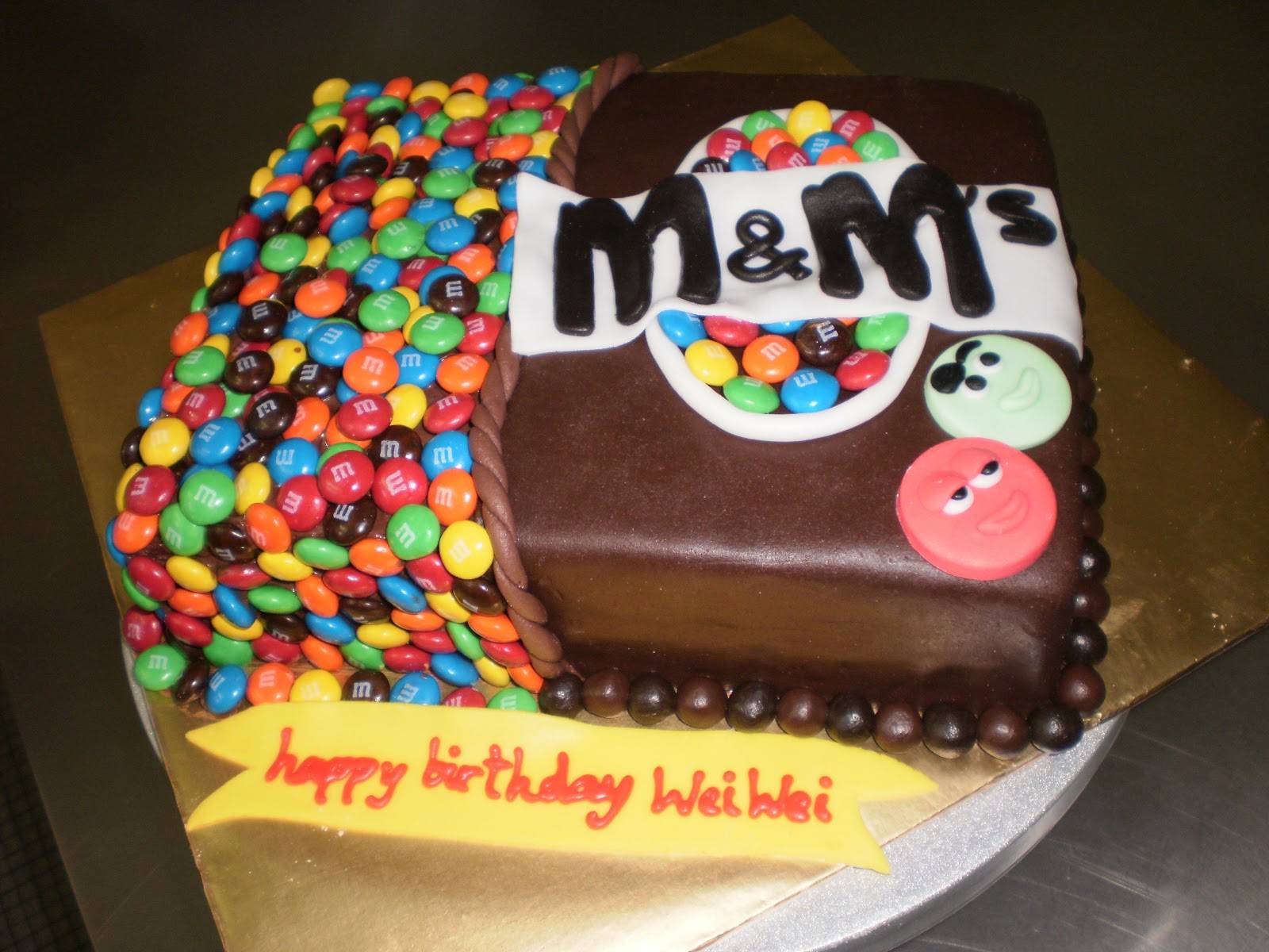 M Birthday Cake Idea