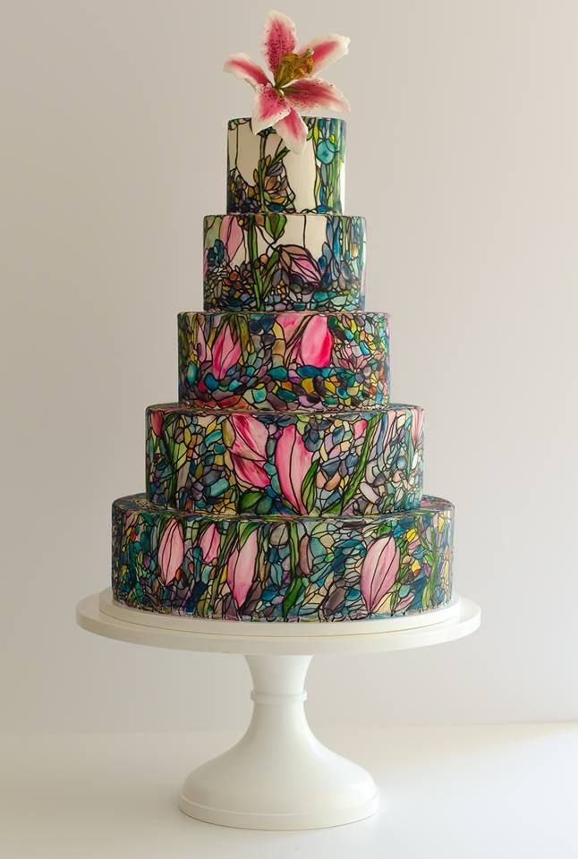 Maggie Austin Stained Glass Cake