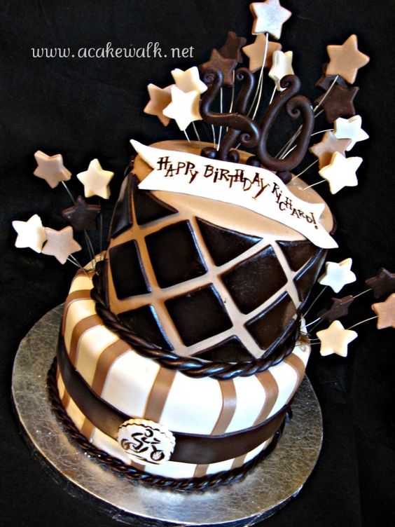 Masculine 40th Birthday Cake Masculine 40th Birthday Cake