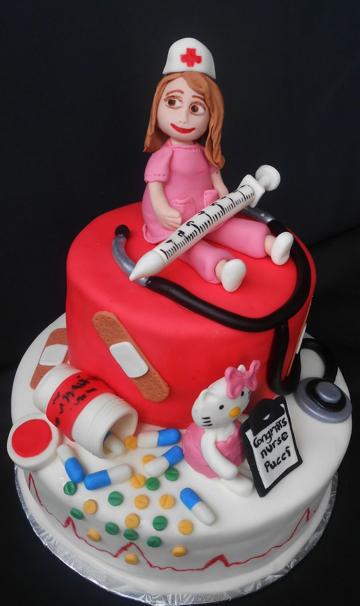 Nurse Themed Birthday Cake