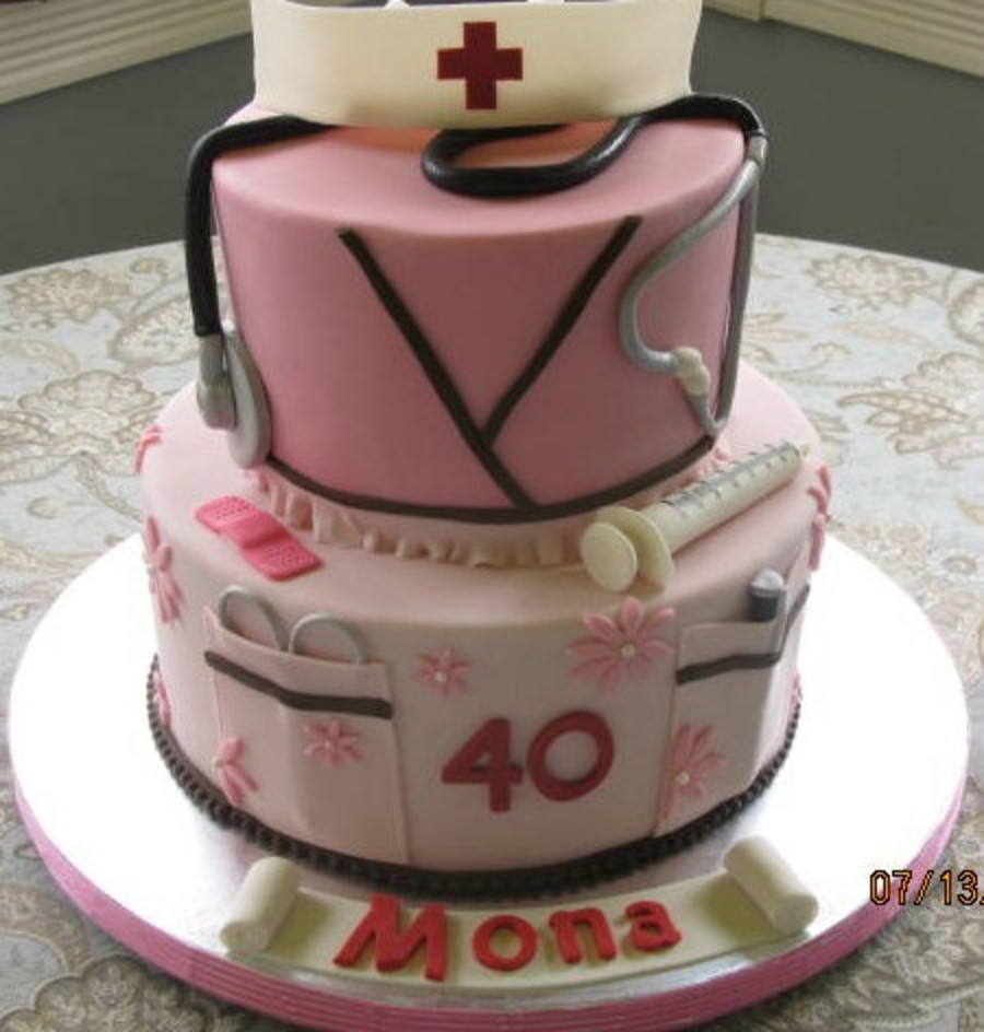 Nurse Themed Cake Nurse Themed Cake
