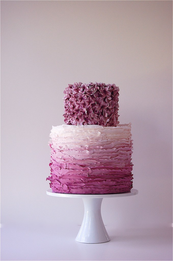 Ombre Wedding Cake