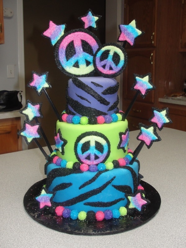 Peace Sign Cake