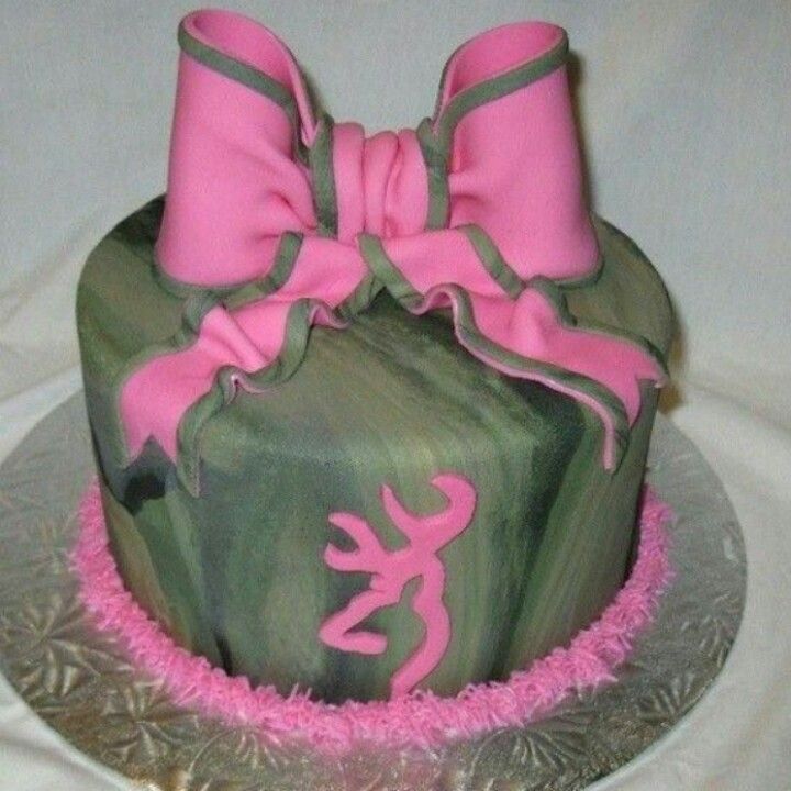 Pink Camo Browning Cakes for Girls