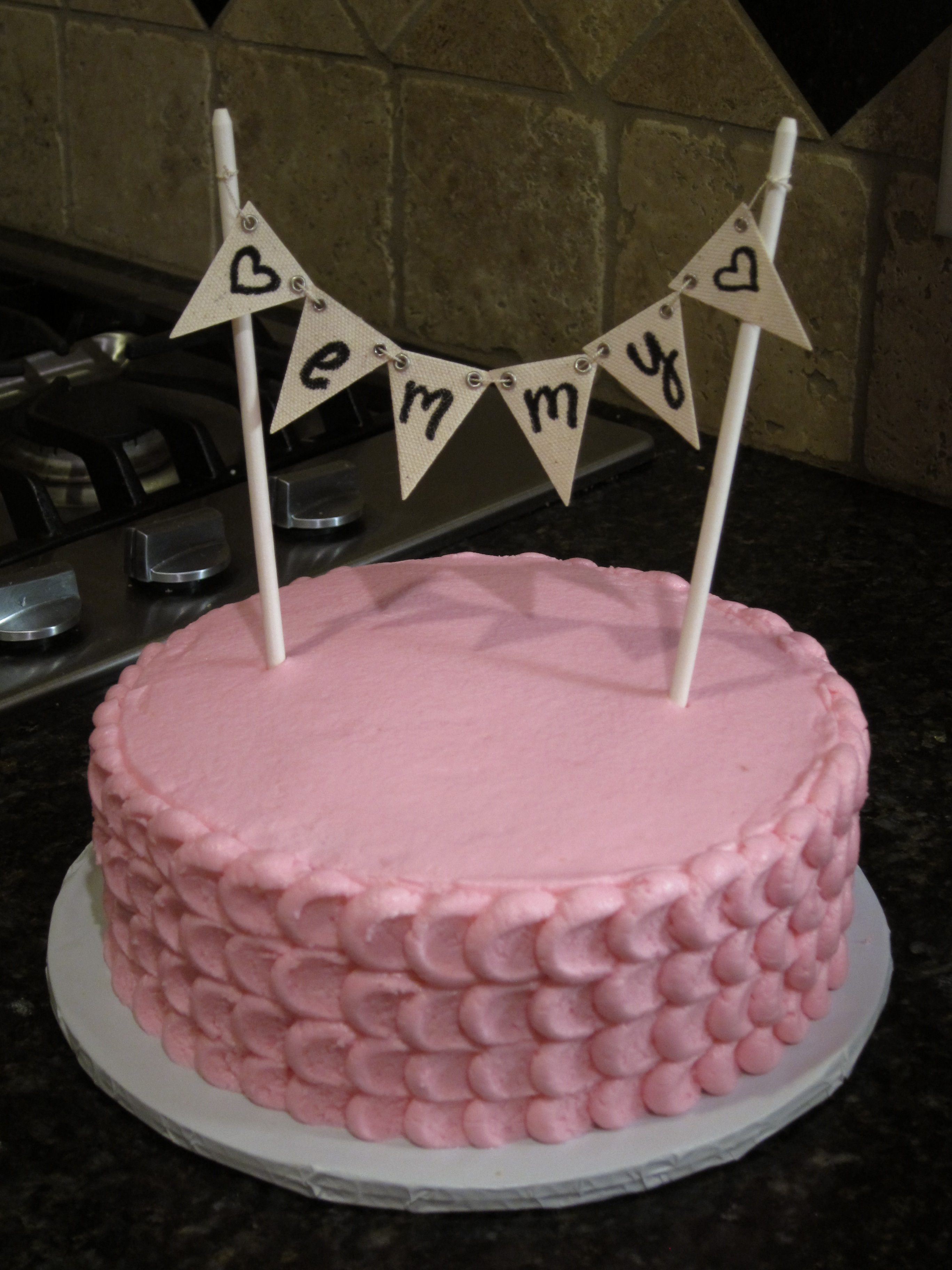 Pink Girly Birthday Cake