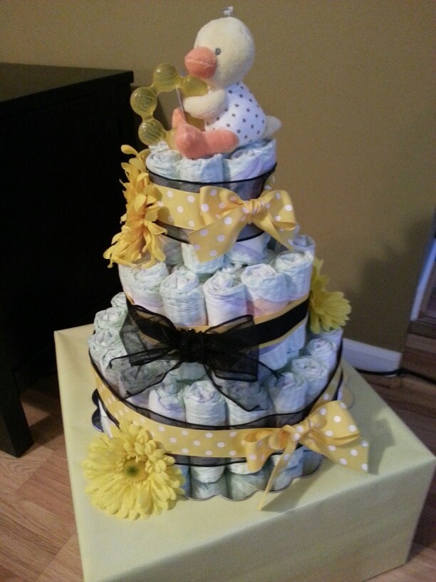 Pinterest DIY Diaper Cake