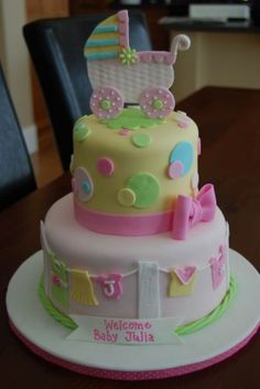 Pinterest Girl Baby Shower Cakes