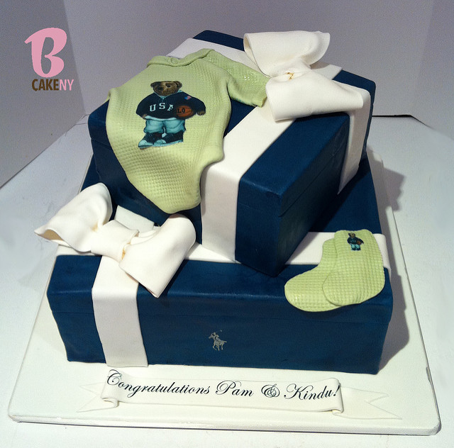 Polo Baby Shower Cake Polo Baby Shower Cake