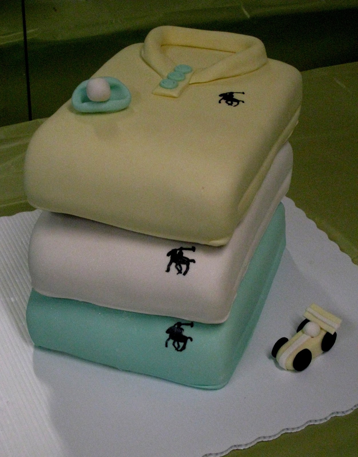 Polo Baby Shower Cake