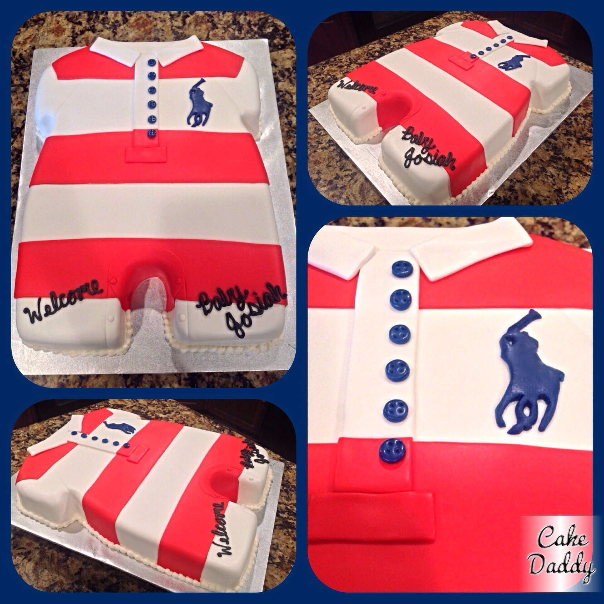 Polo Baby Shower Cake Polo Baby Shower Cake