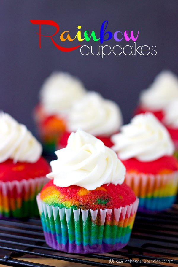 Rainbow Cookie Cupcakes Recipe