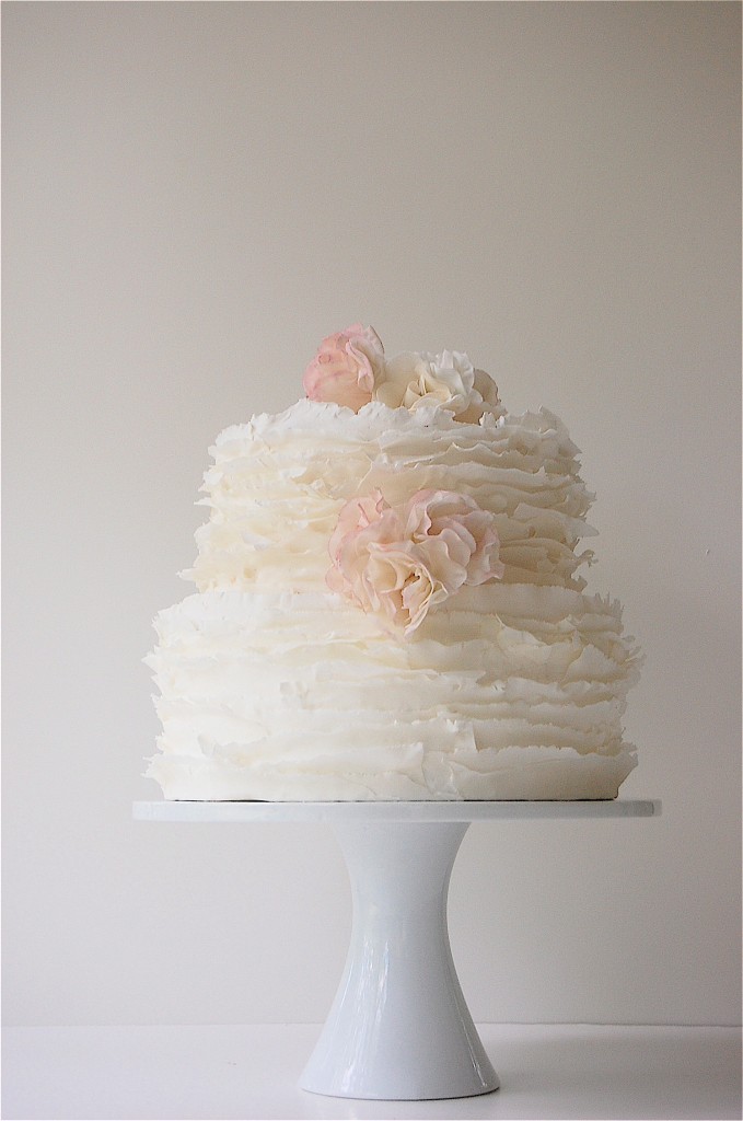 Ruffle Wedding Cake