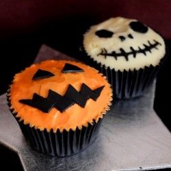 Scary Halloween Cupcakes Faces