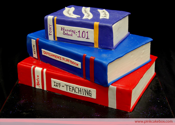 7 Photos of College Graduation Book Cakes