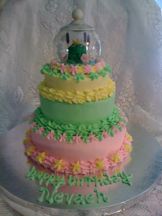 Snow Globe Birthday Cake