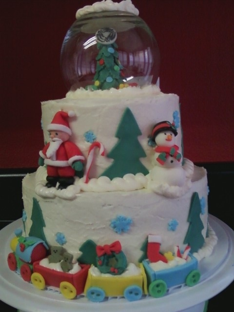 Snow Globe Cake