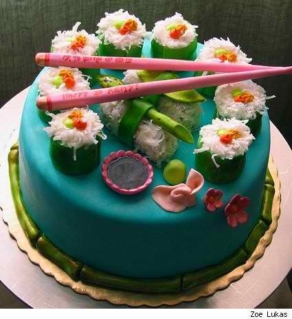 Sushi Birthday Cake