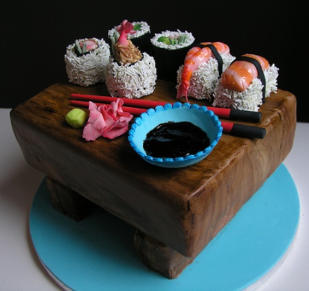 Sushi Birthday Cake