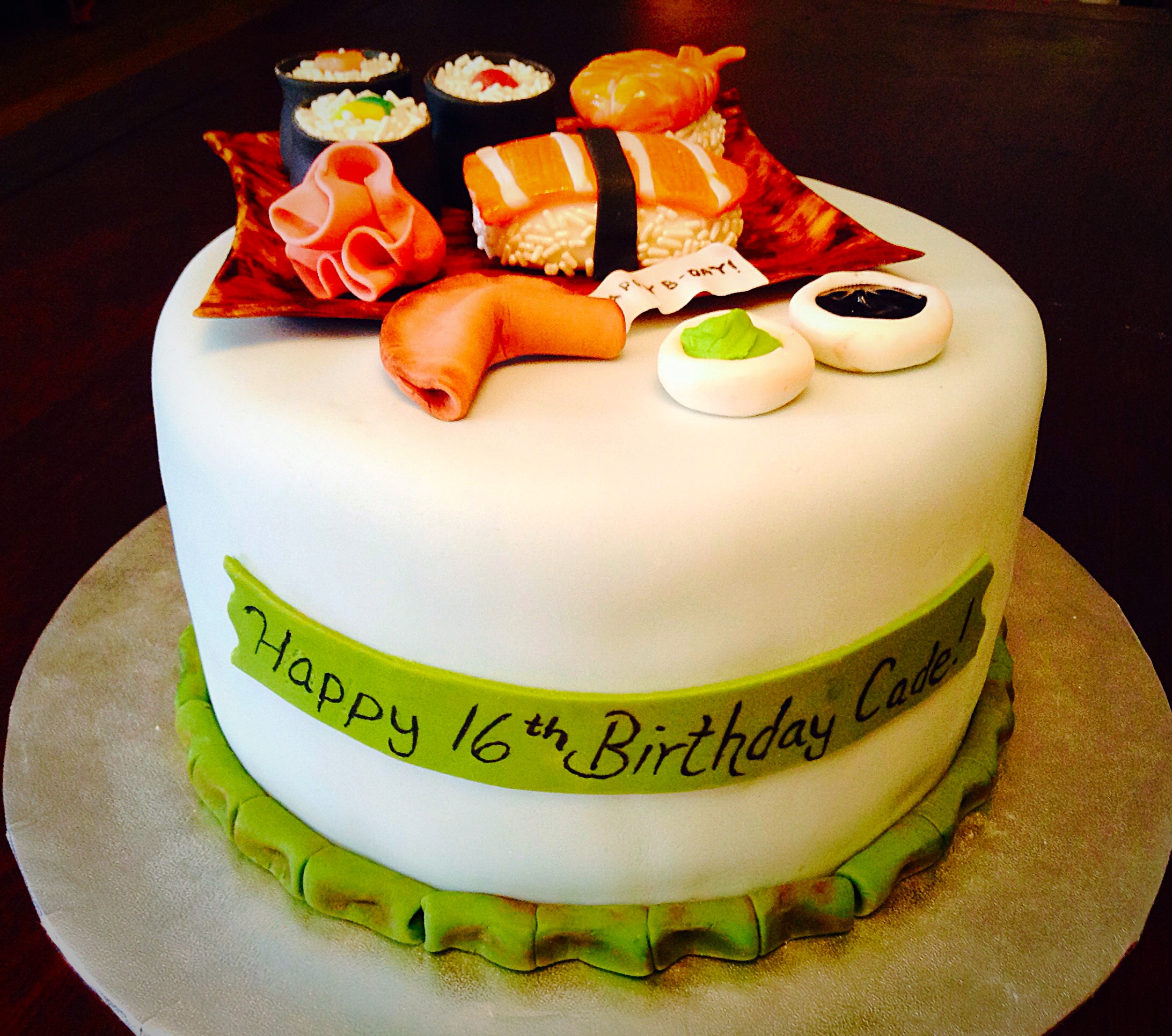 Sushi Themed Birthday Cake Sushi Themed Birthday Cake