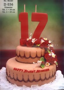 Sweet 17 Birthday Cake