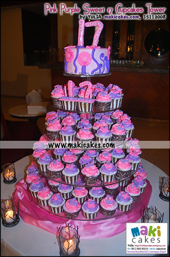 Sweet 17 Birthday Cakes Tower