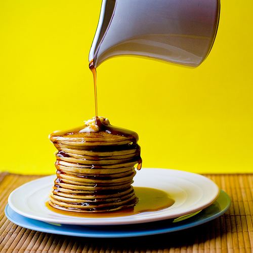 Syrup On Pancakes