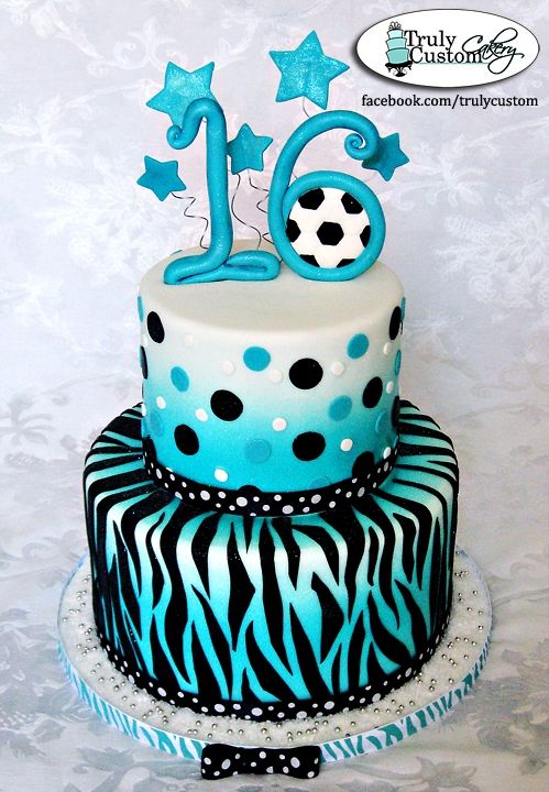 Teal Sweet 16 Birthday Cakes Teal Sweet 16 Birthday Cakes