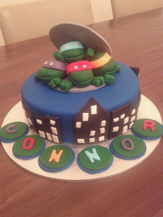 Teenage Mutant Ninja Turtles Birthday Cake