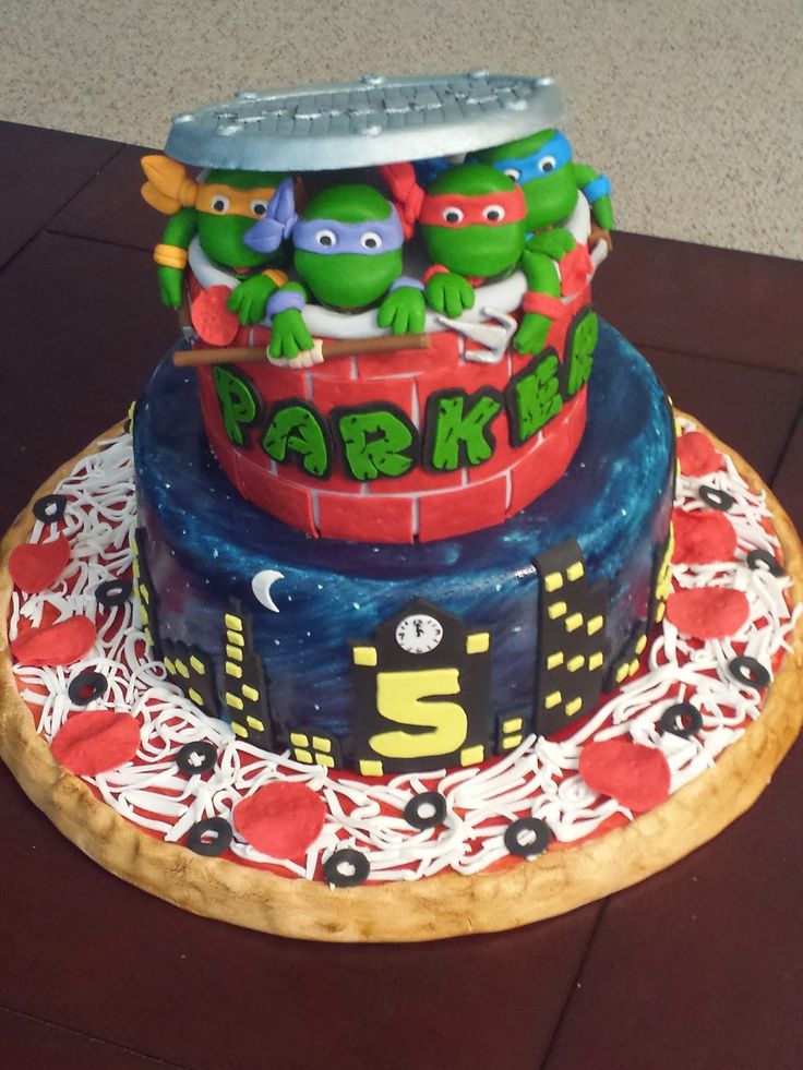 Teenage Ninja Turtles Birthday Cake