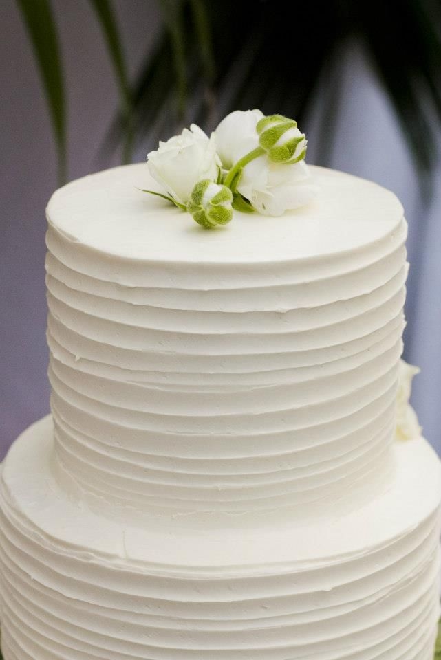 Textured Buttercream Wedding Cake