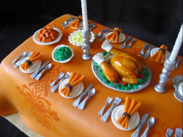 Thanksgiving Dinner Cake