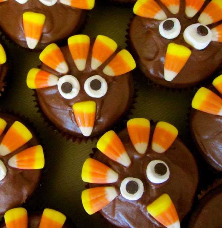 Thanksgiving Turkey Cupcakes