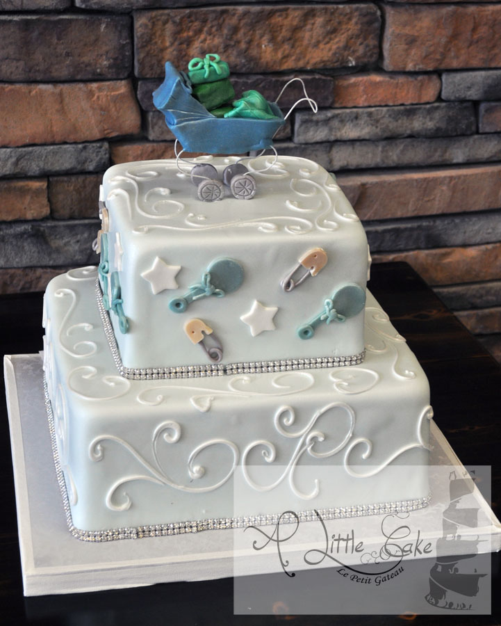 Tiered Baby Shower Cake