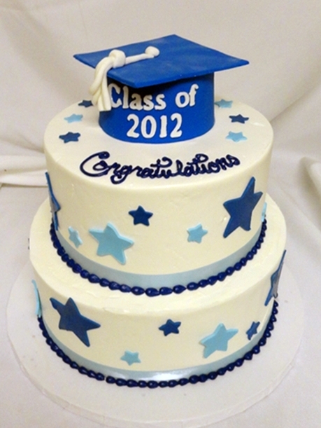 Tiered Graduation Cake