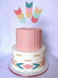 Tribal Arrow Baby Shower Cakes