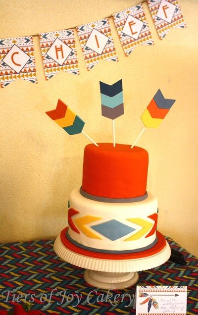 Tribal Baby Shower Cake Decorations