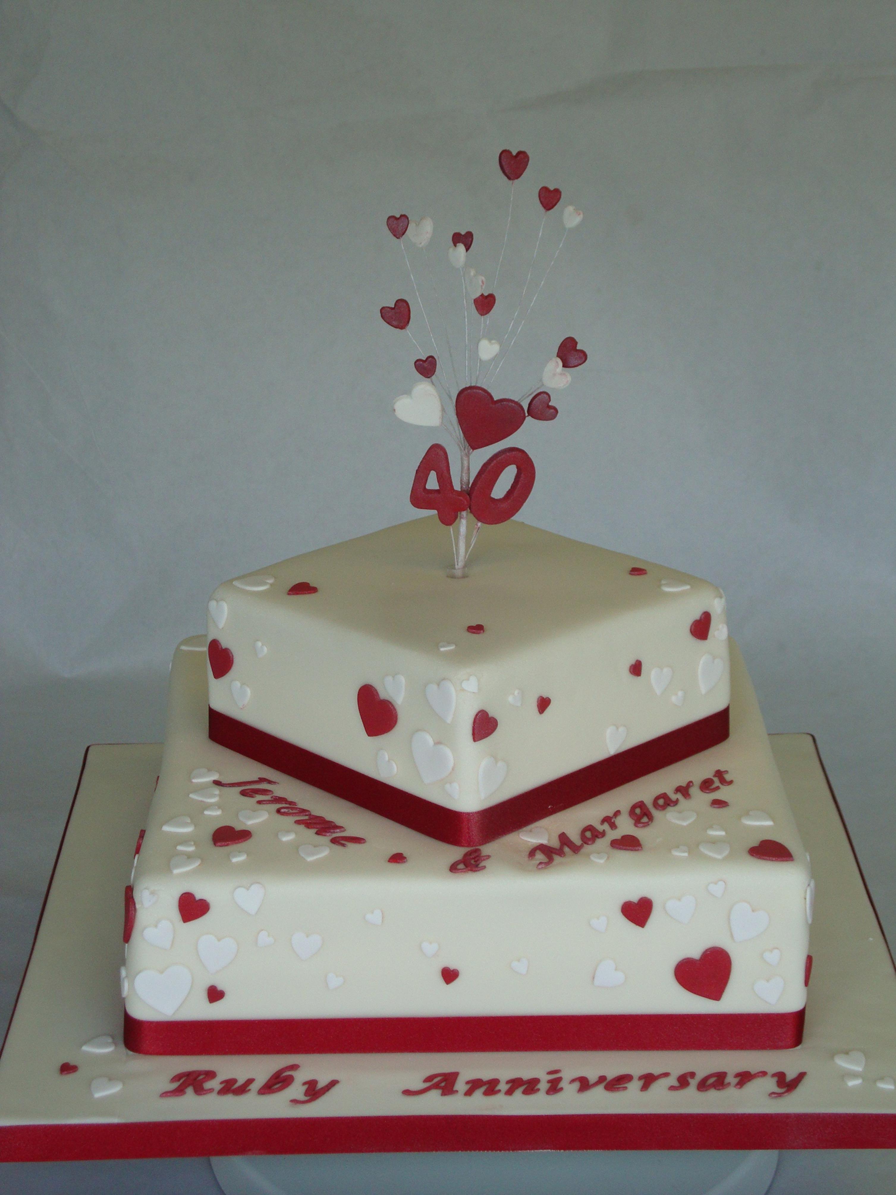 Two Tier Anniversary Cake