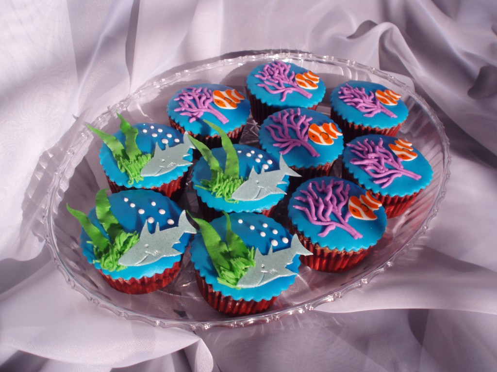 Under the Sea Cupcake Cake Idea Under the Sea Cupcake Cake Idea