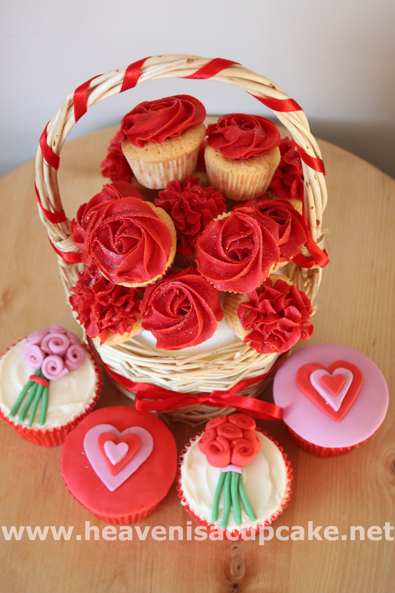 Valentine's Day Cupcake Bouquet