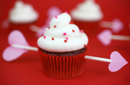 Valentine's Day Red Velvet Cupcakes
