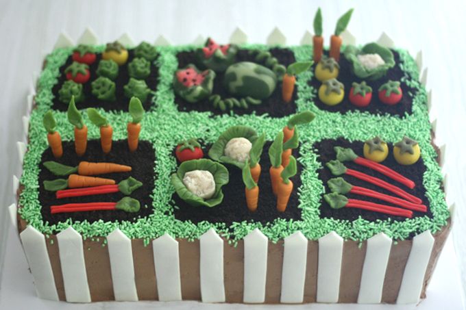 Vegetable Garden Cake