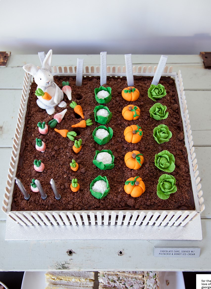 Vegetable Garden Cake Vegetable Garden Cake