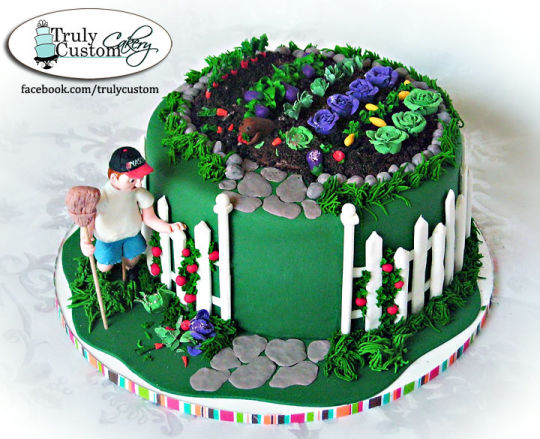 Vegetable Garden Cake Vegetable Garden Cake