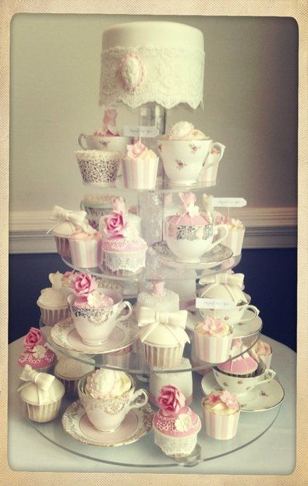 Vintage Tea Party Cupcakes Vintage Tea Party Cupcakes