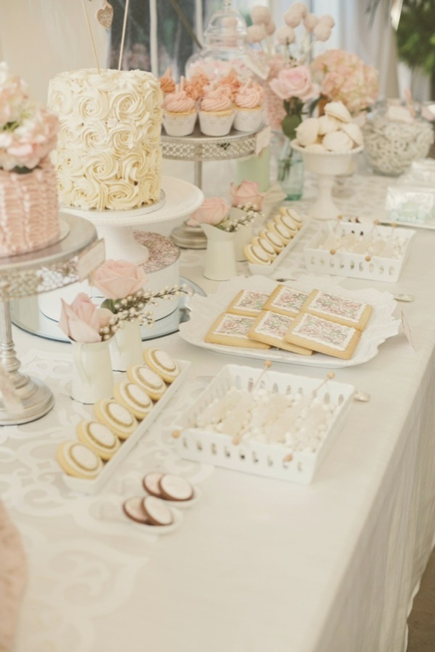 Wedding Cake and Dessert Table