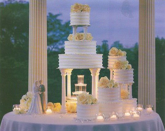 Wedding Cakes with Fountains