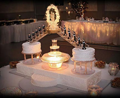 Wedding Cakes with Fountains